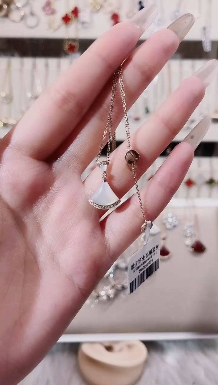 【闪购商品】贝壳（贝母）套链18K金镶嵌18K金镶嵌 K玫