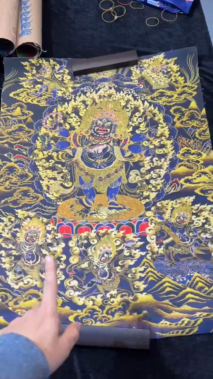 装裱画唐卡藏艺阁手绘作品TK16002