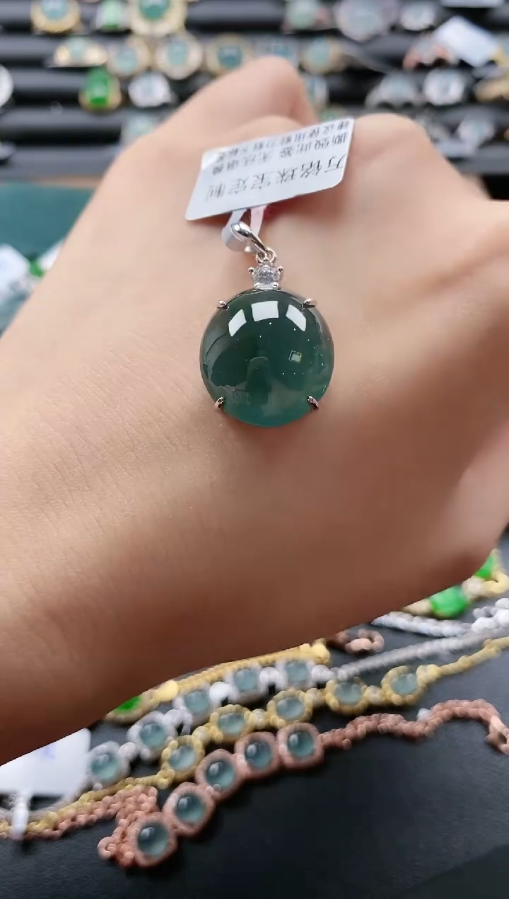 【闪购商品】翡翠戒指银S925镶嵌51151