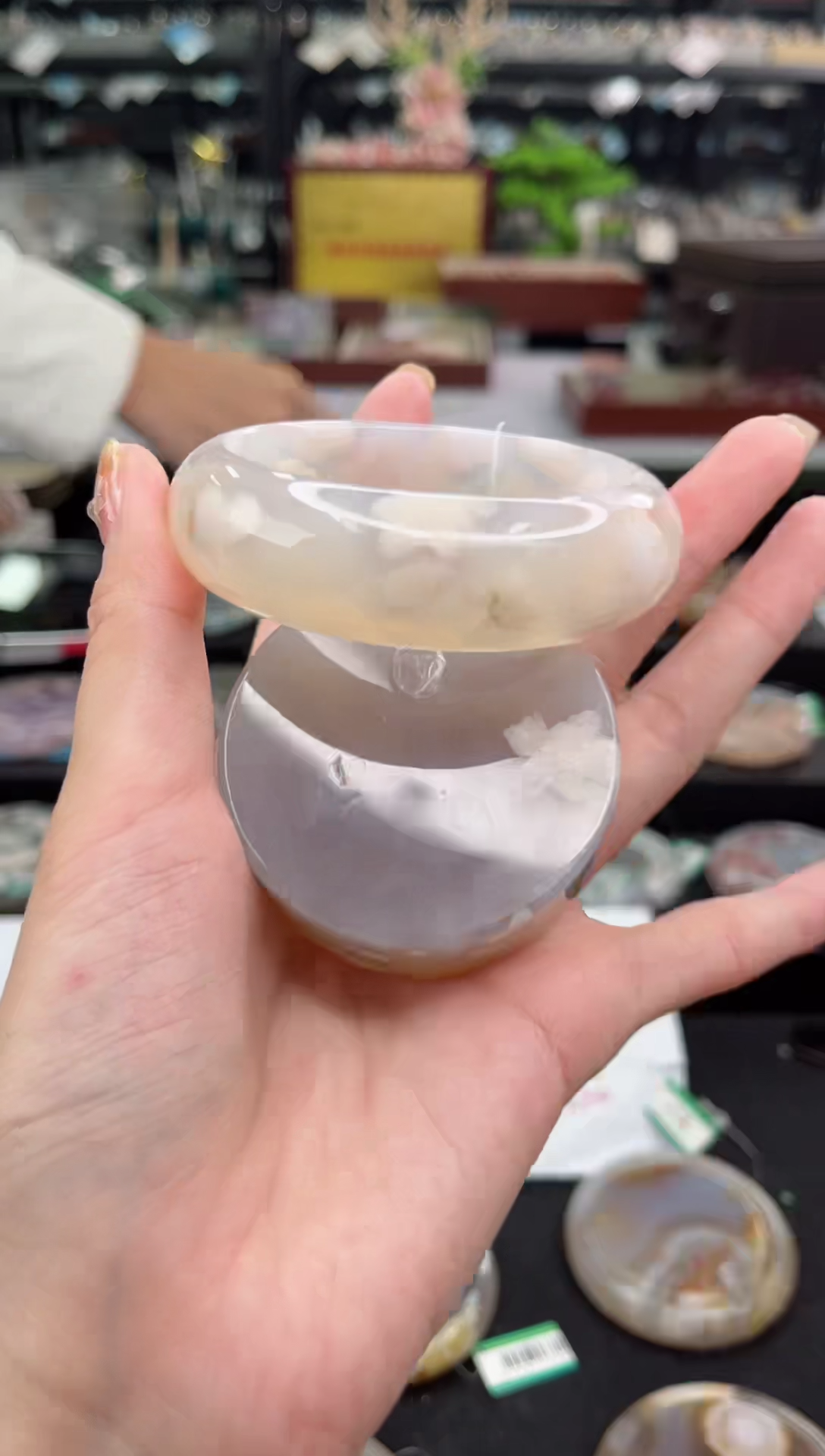 【闪购商品】石英质玉手镯未镶嵌56圈口（赠品镯心）3680848