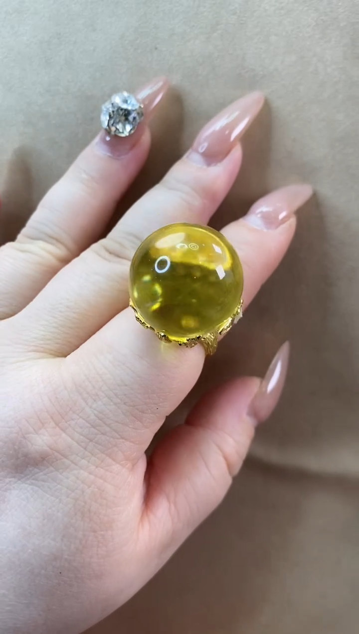 【闪购商品】琥珀未镶嵌戒指戒指
