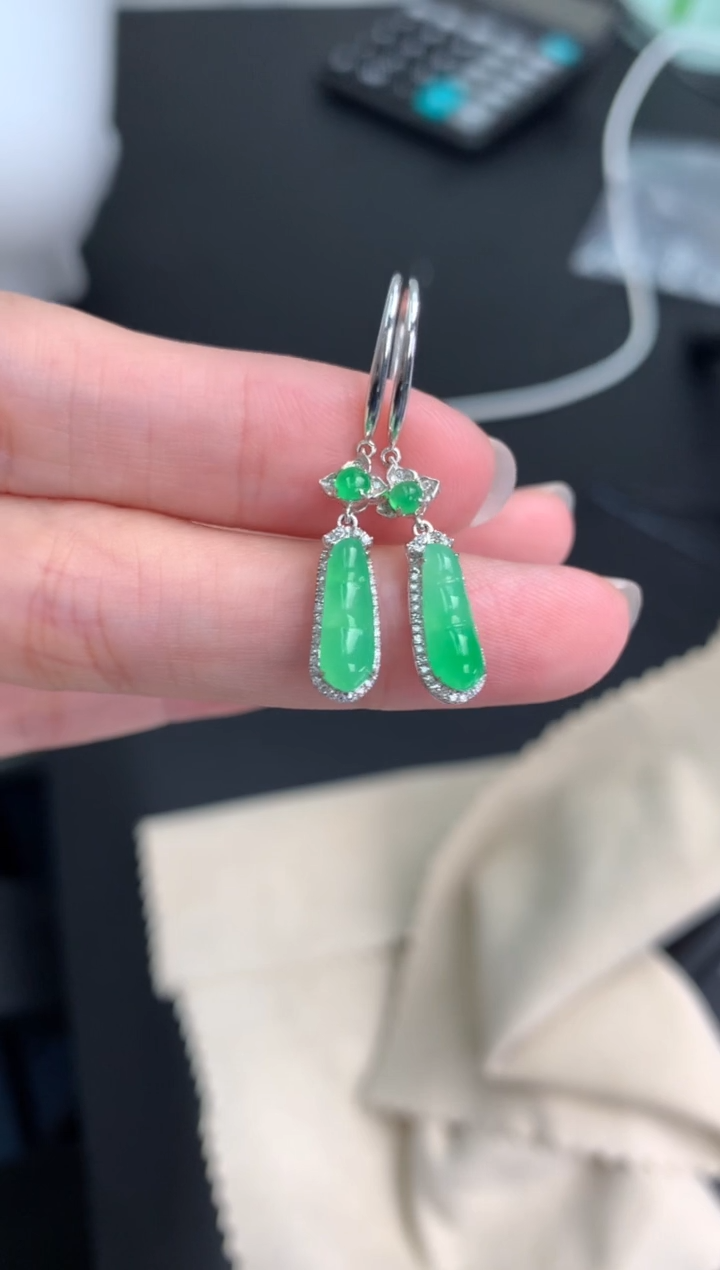 【闪购商品】定制翡翠18K金镶嵌模式推广期24小时鉴赏期