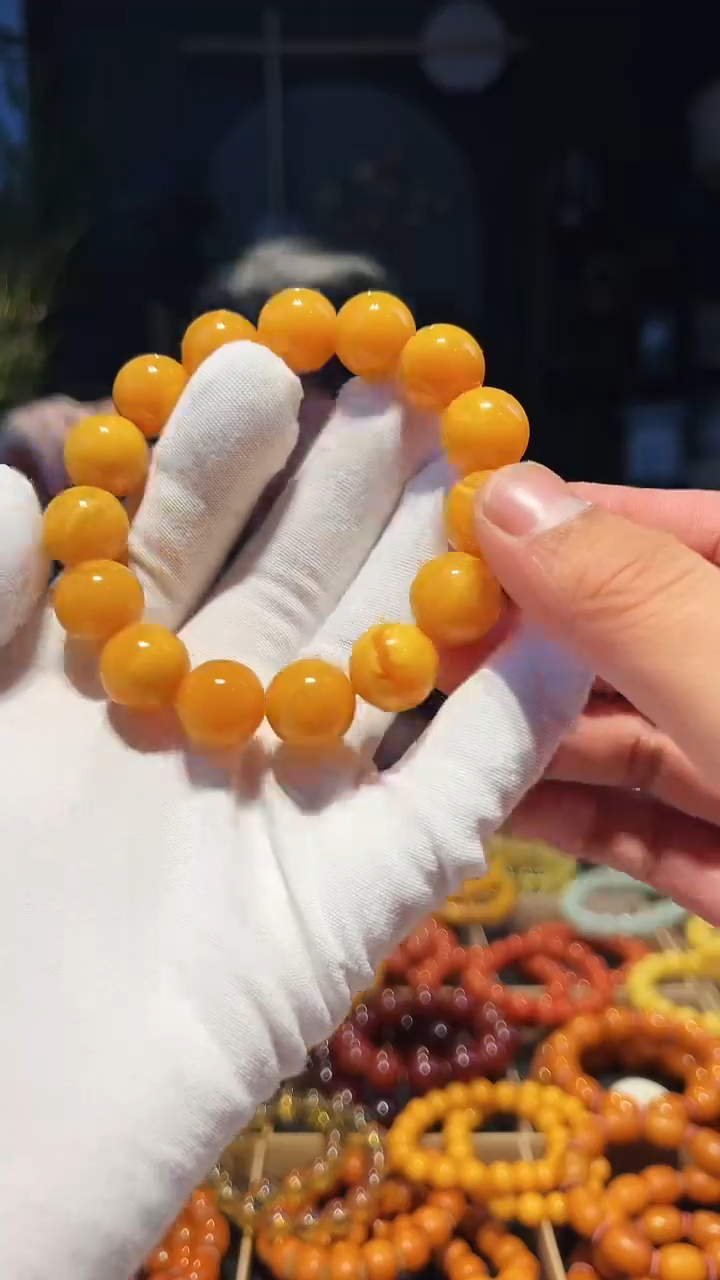 【闪购商品】蜜蜡手串未镶嵌14+单圈