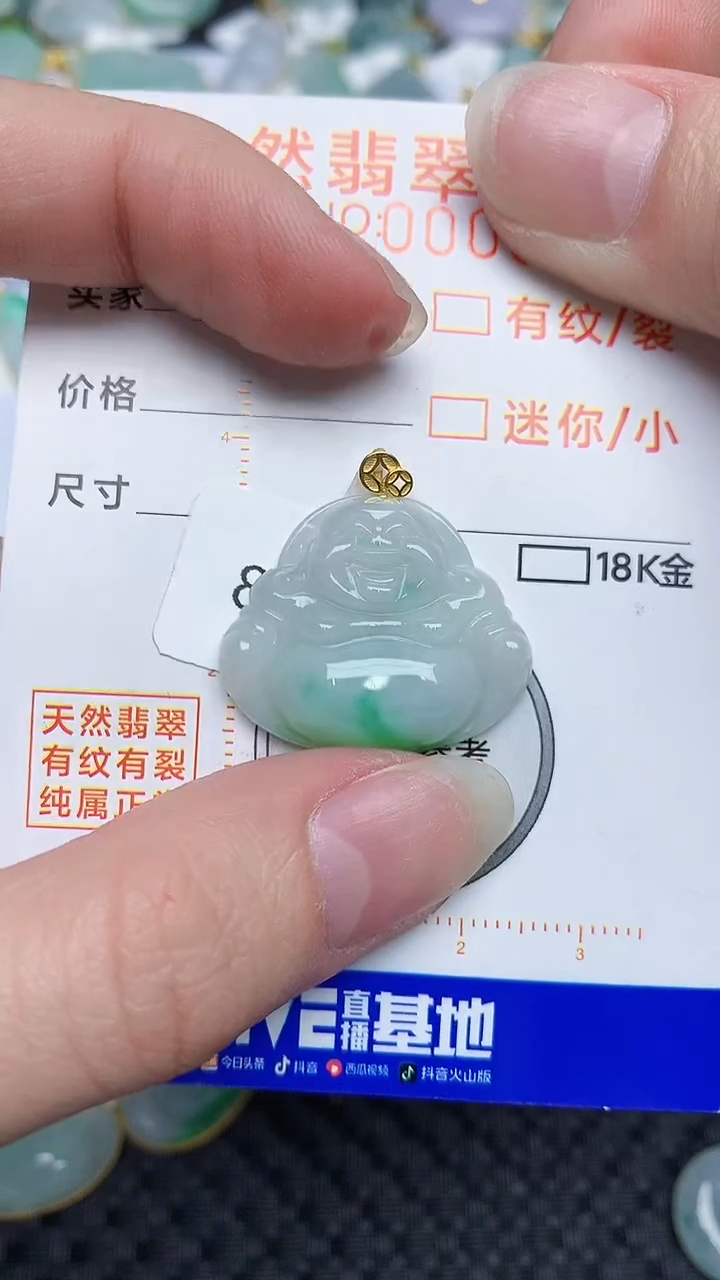 【闪购商品】翡翠颈饰18K金镶嵌4524534534