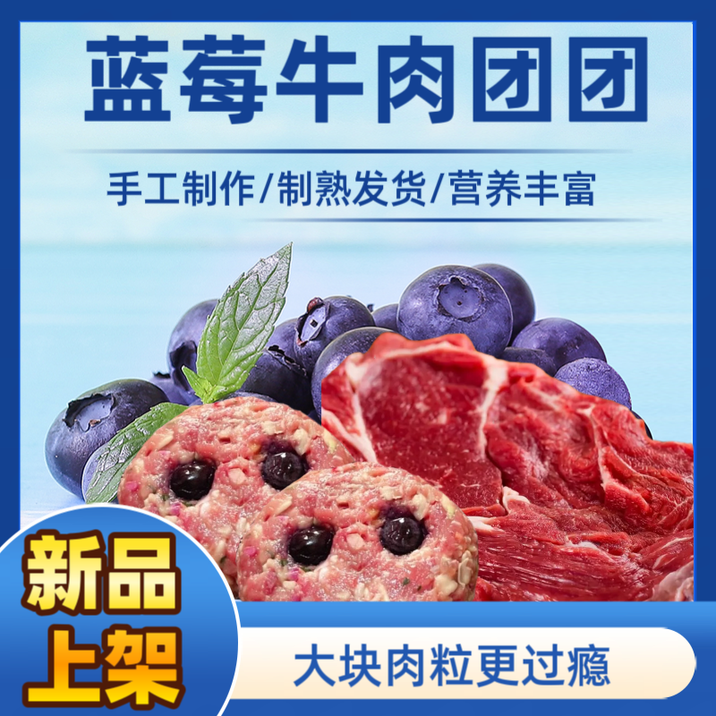 宠物狗狗狗粮通用营养增强健齿健康强壮搭配牛肉蓝莓肉团骨骼新鲜