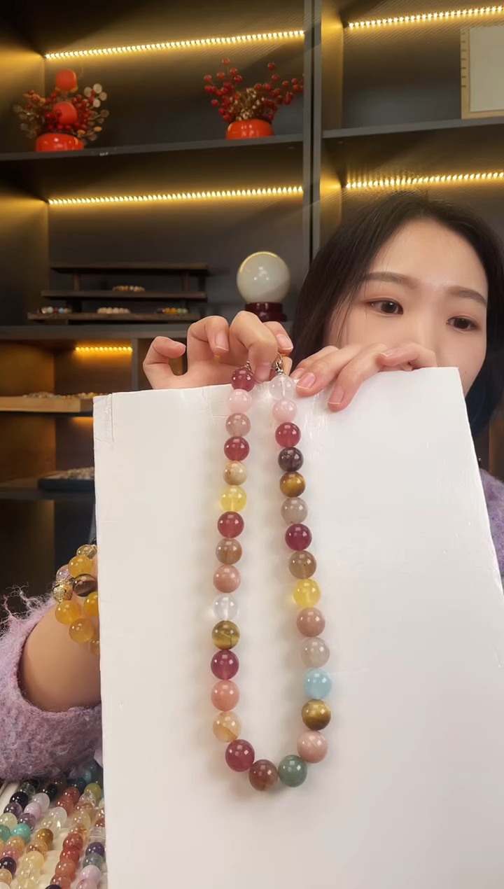 未镶嵌手链水晶兔毛大点位项链