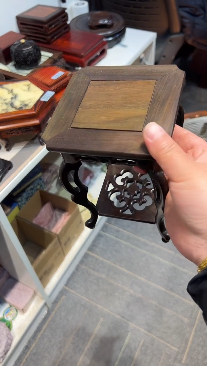【闪购商品】红酸枝木类端景台工艺品底座