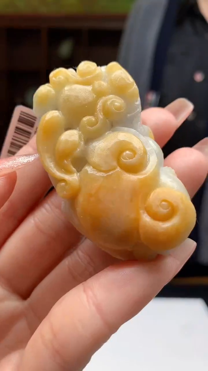 【闪购商品】定制翡翠未镶嵌1081ry-毛货挂件28