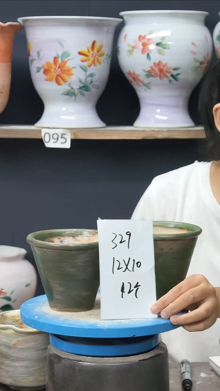 景德镇花盆默认微瑕329