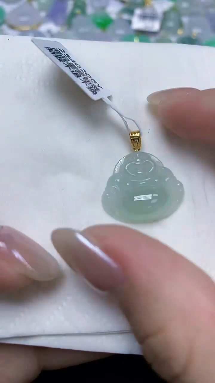 翡翠未镶嵌颈饰天然缅甸翡翠A货