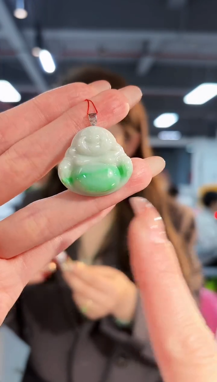 【闪购商品】翡翠颈饰18K金镶嵌缅料A货/支持复检/一件