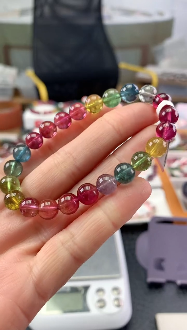 未镶嵌手串碧玺多样性发一条