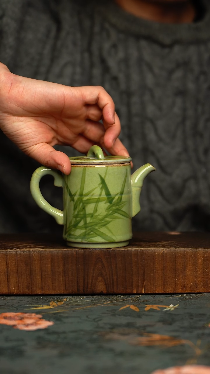 瓷片釉下彩手工手绘同款陶器