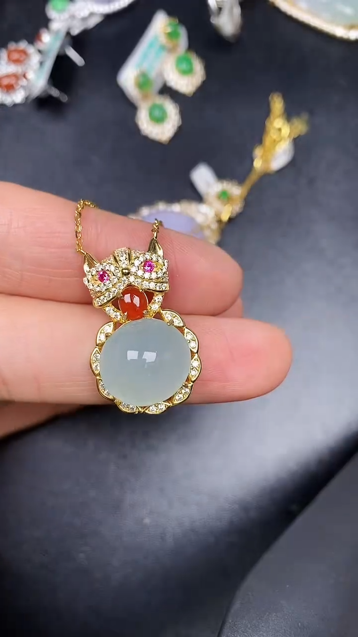 银S925镶嵌戒指翡翠2500