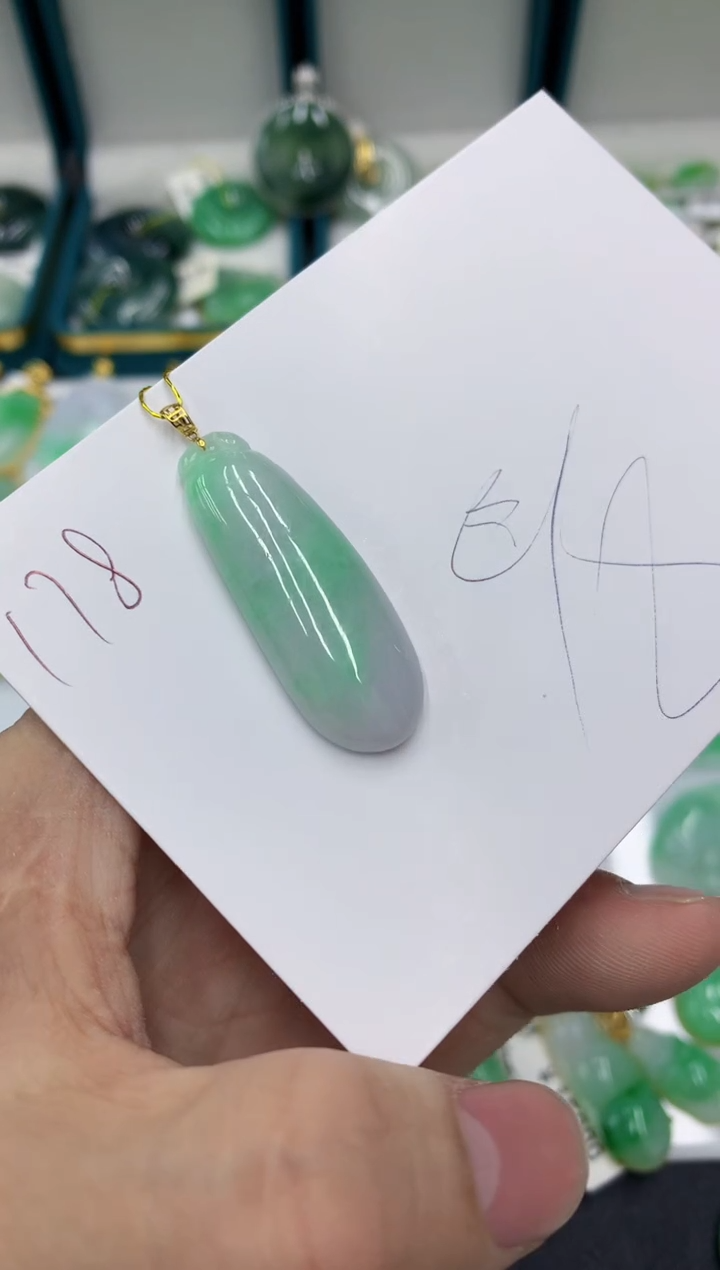 【闪购商品】翡翠颈饰18K金镶嵌11111111111