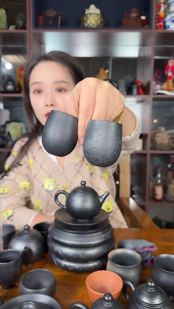 爱***霖神农黑陶龙蛋杯