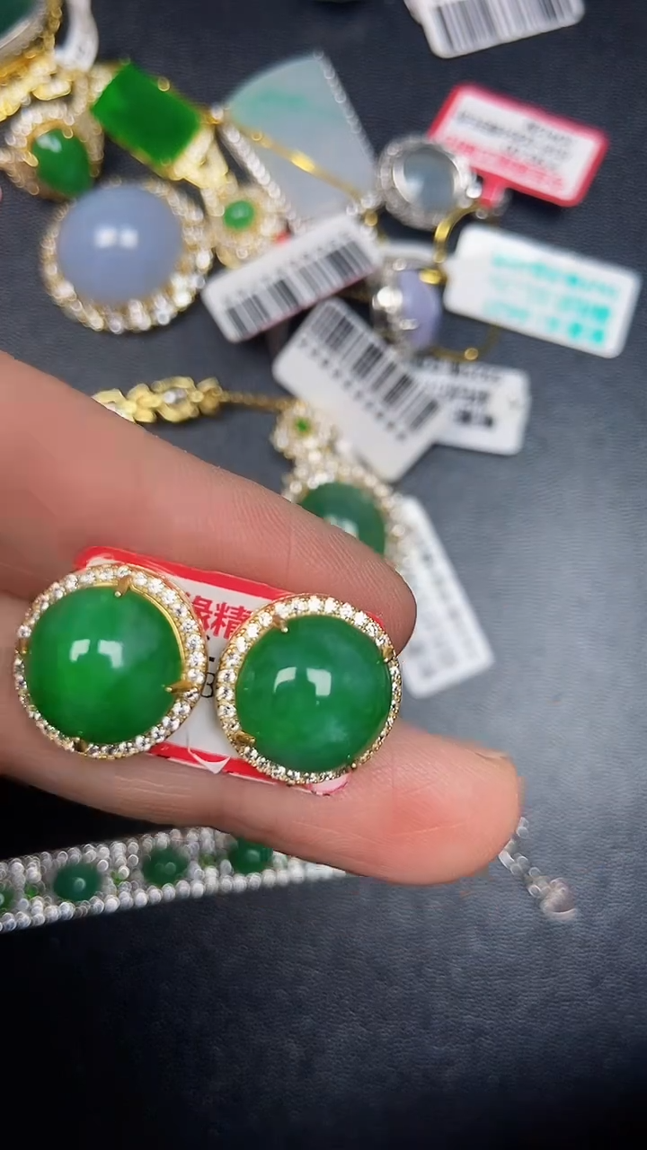 银S925镶嵌戒指翡翠2150