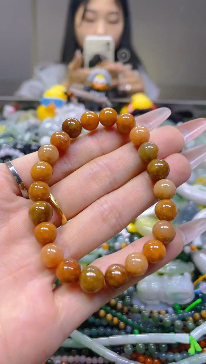 翡翠未镶嵌颈饰8MM/Y/翡翠A货一图一物