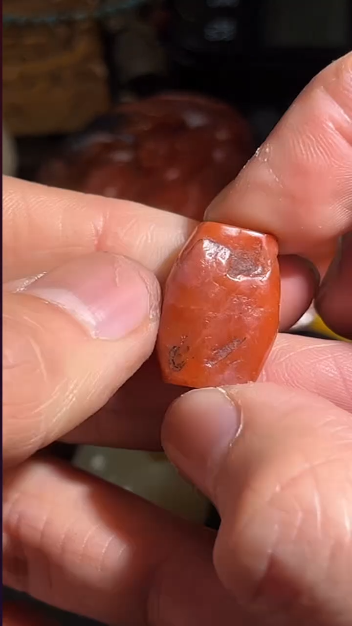 颈饰未镶嵌南红玛瑙pz1125-73老甘南单珠