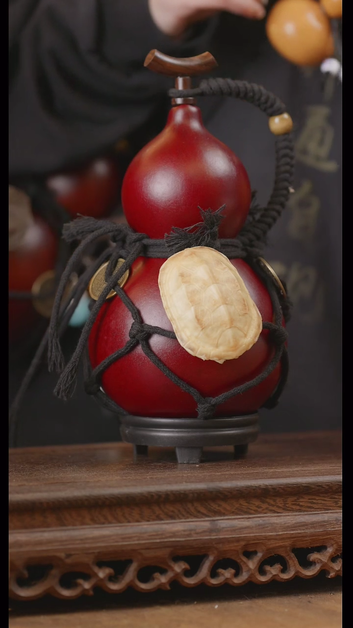 【闪购商品】205号精品天然大漆工艺防渗内胆酒葫芦~