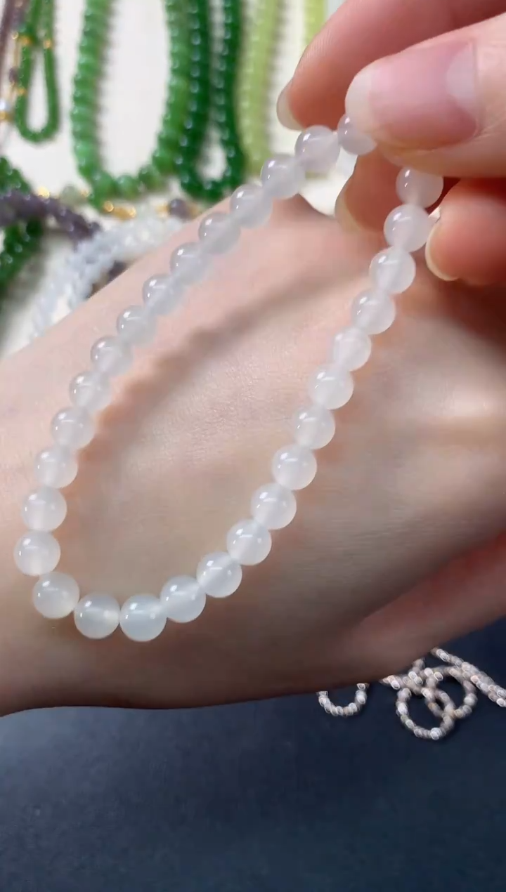 未镶嵌手串和田玉D396|350