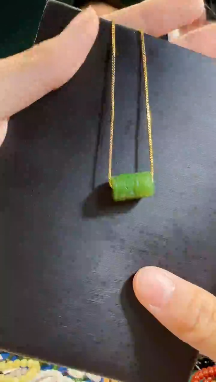 颈饰未镶嵌和田玉一物一证 拍一单发一个