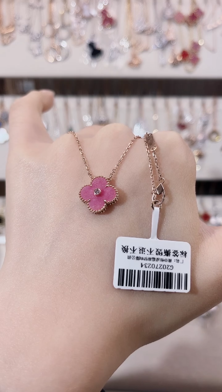 【闪购商品】钻石颈饰18K金镶嵌18K金镶嵌钻石 K玫