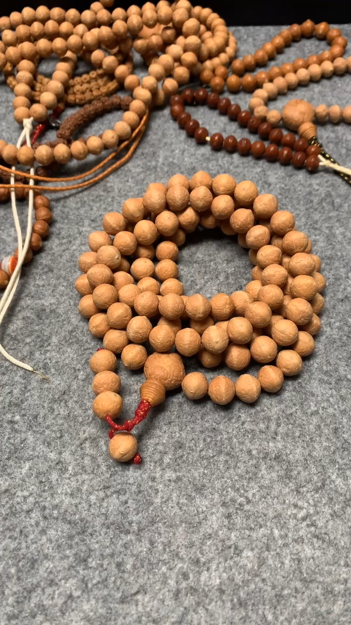 手串凤眼菩提同树实心籽8号树108+4mm
