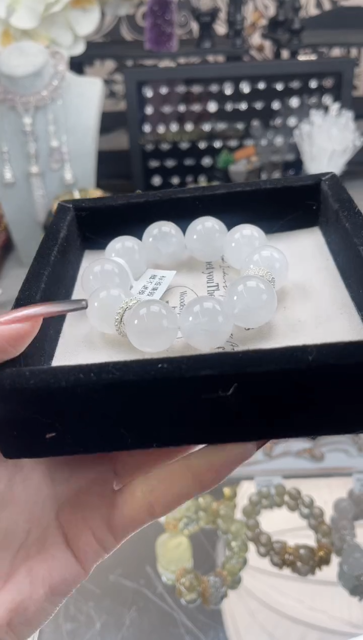 【闪购商品】烟晶手链银S925镶嵌天然水晶 多样性发货