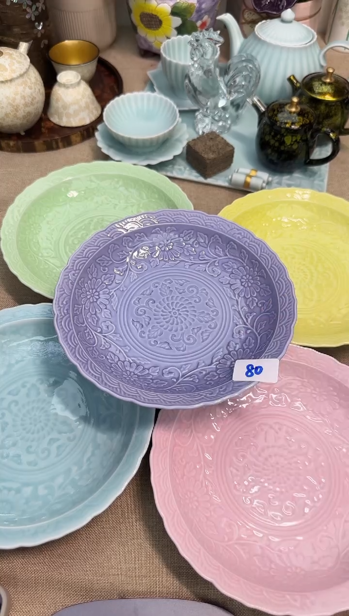 瓷片辰辰的瓷器好看到爆