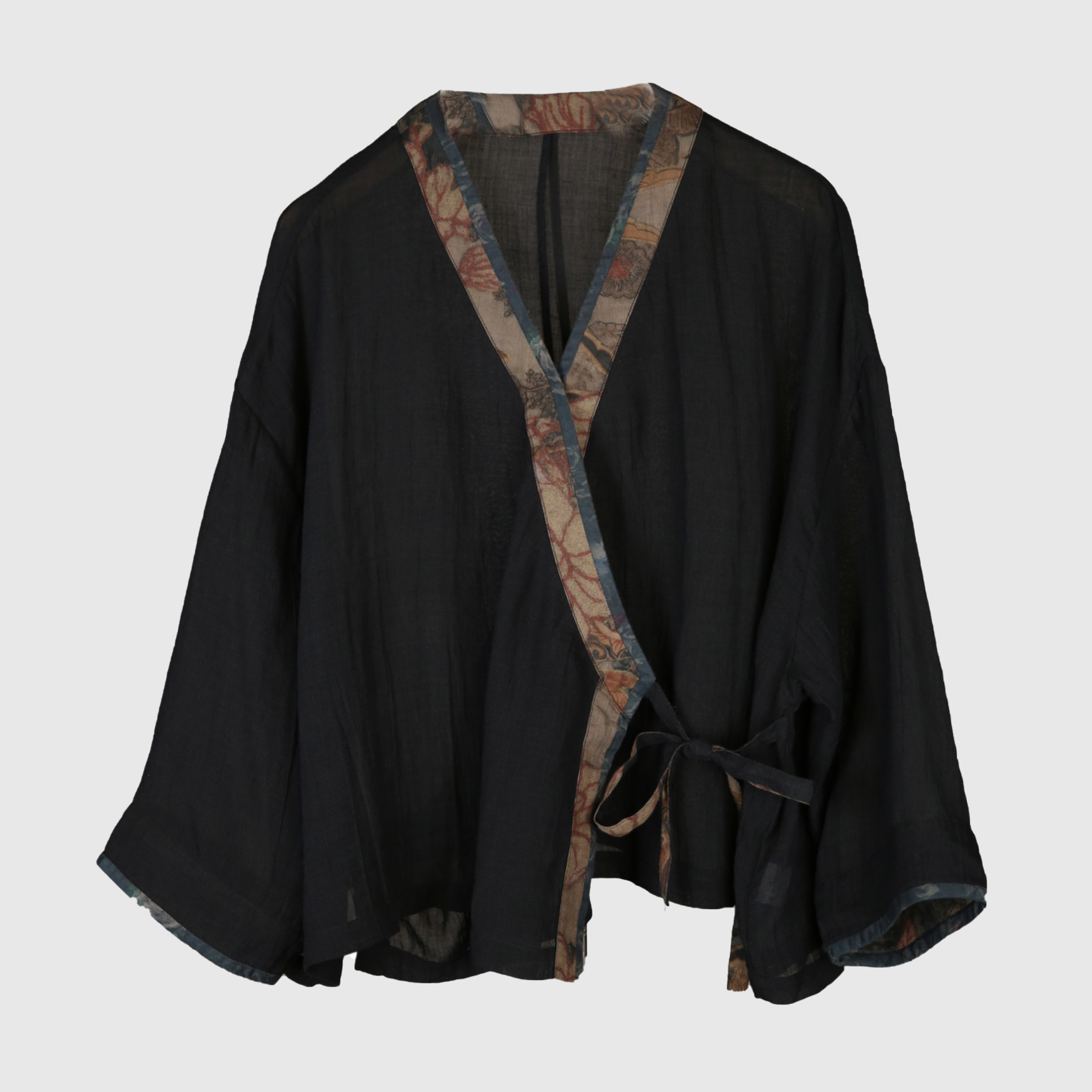 万物身客 荼·8351003 春秋新款苎麻丝新中式开衫汉服