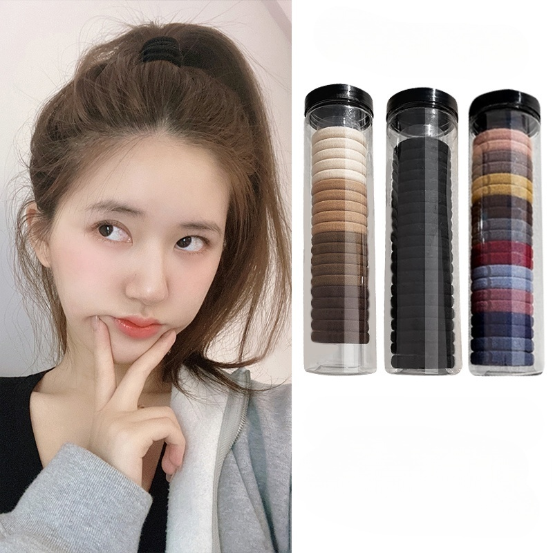 发圈无接缝高弹力加粗皮筋女士简约日常发饰