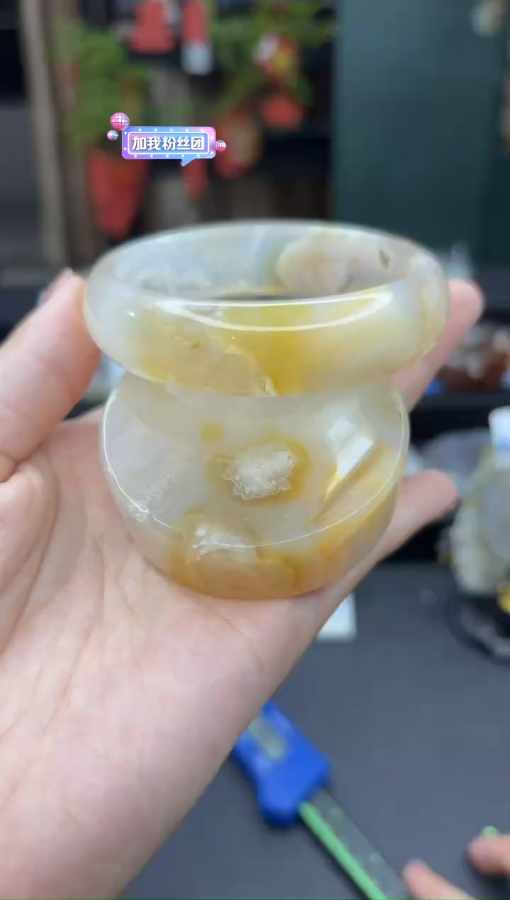 【闪购商品】石英质玉手镯未镶嵌604（圈赠送镯心）59