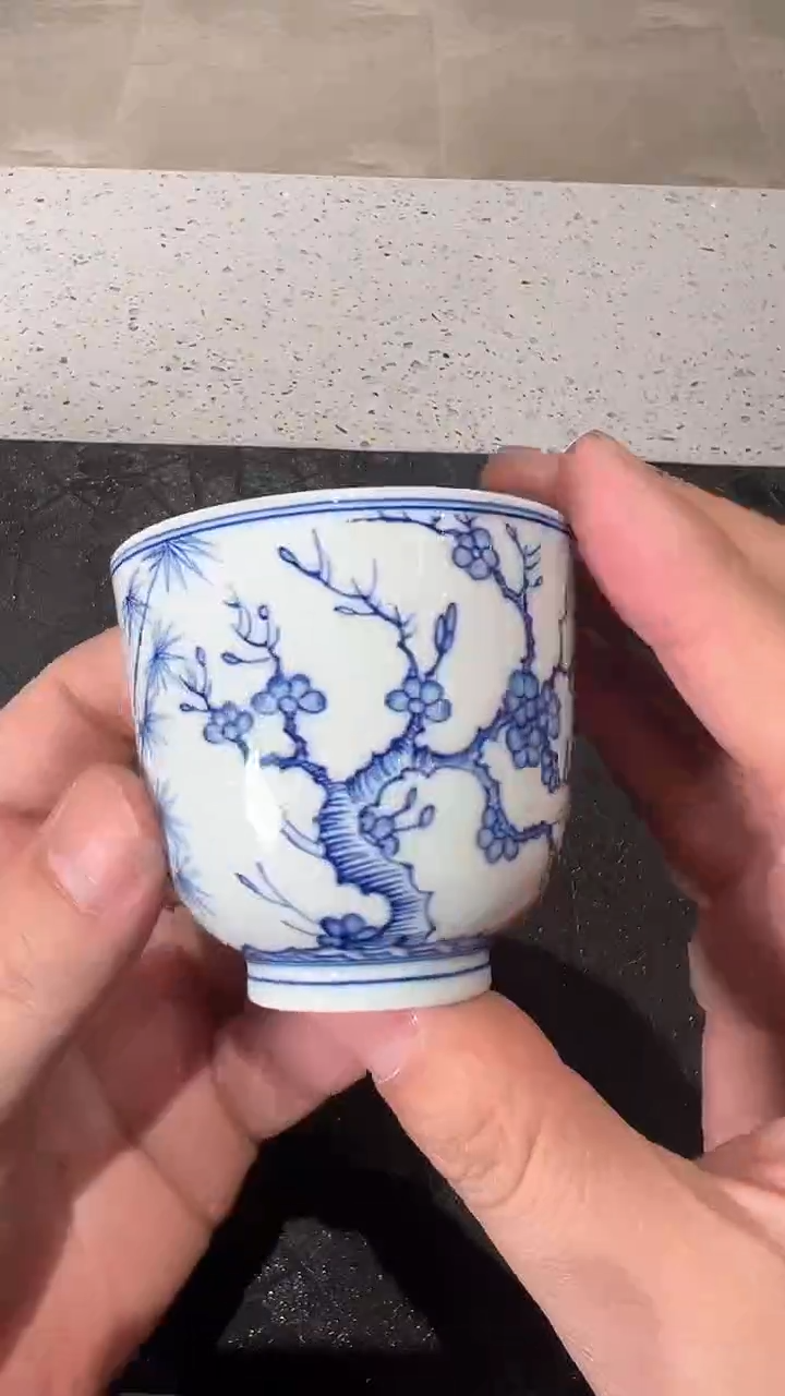 【闪购商品】普通钢化玻璃双饮款松竹梅