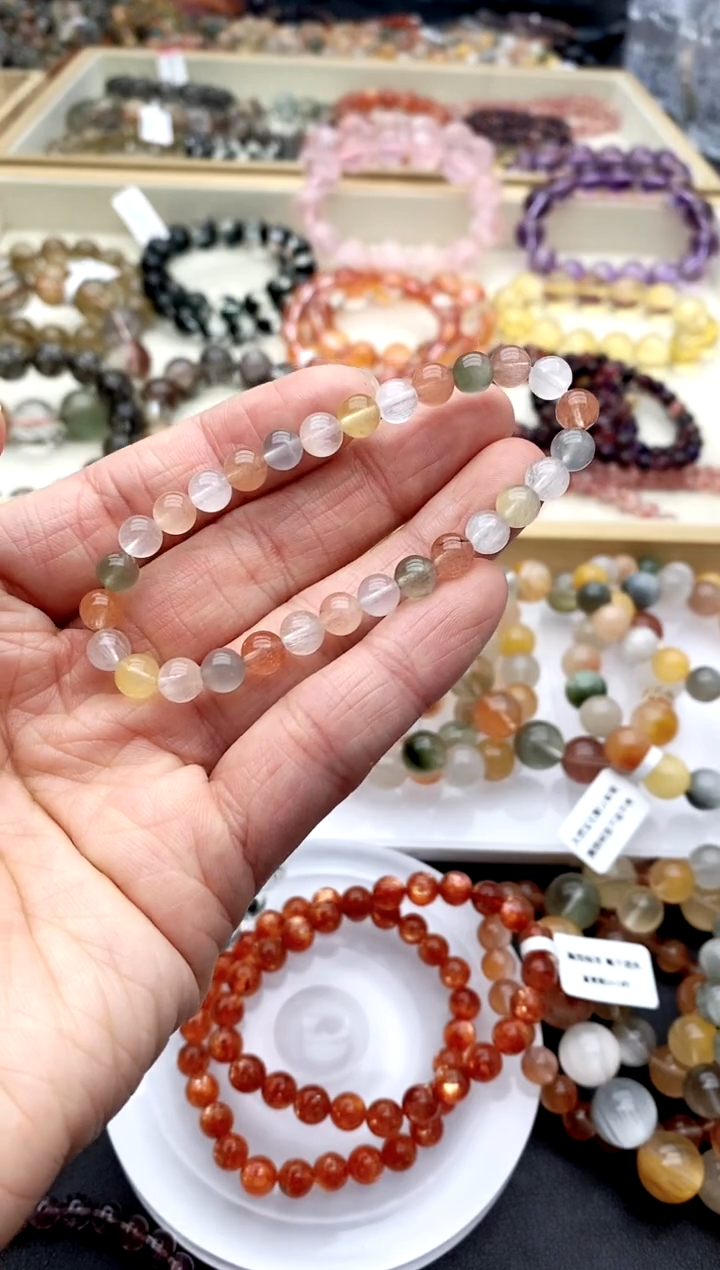 【闪购商品】水晶手链未镶嵌彩兔毛