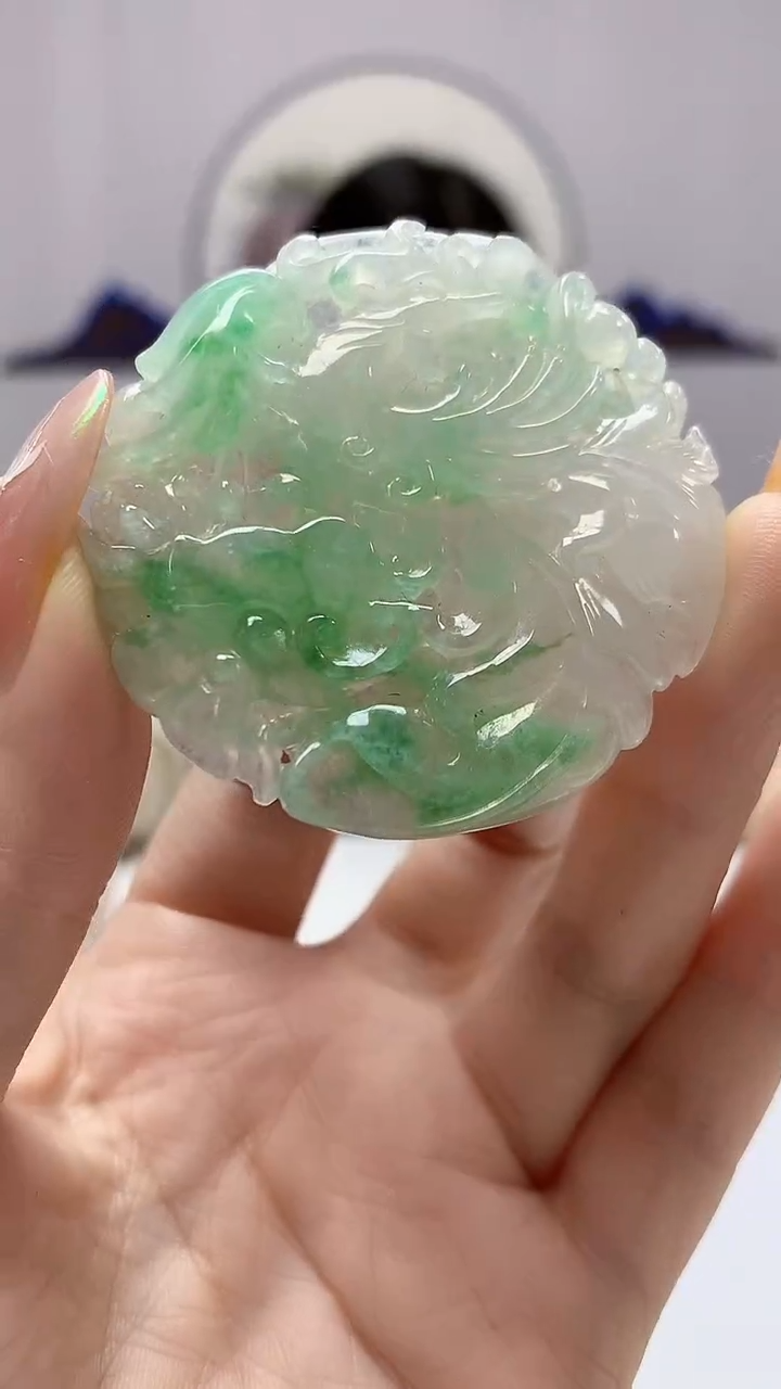 【闪购商品】定制翡翠未镶嵌0405DD-毛货挂件117