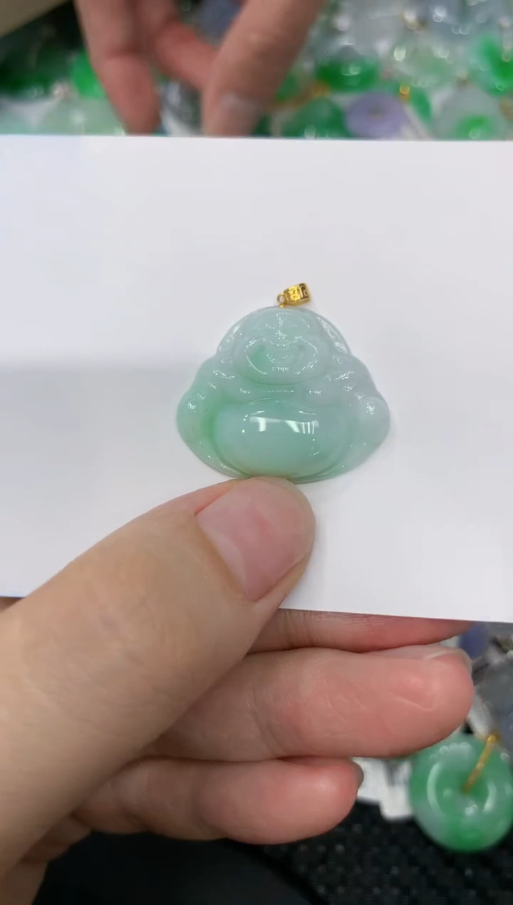 【闪购商品】翡翠颈饰18K金镶嵌11111111111