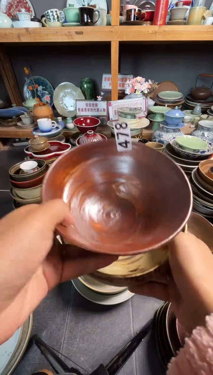 瓷片需****裤478陶泥手刷+气泡釉盘