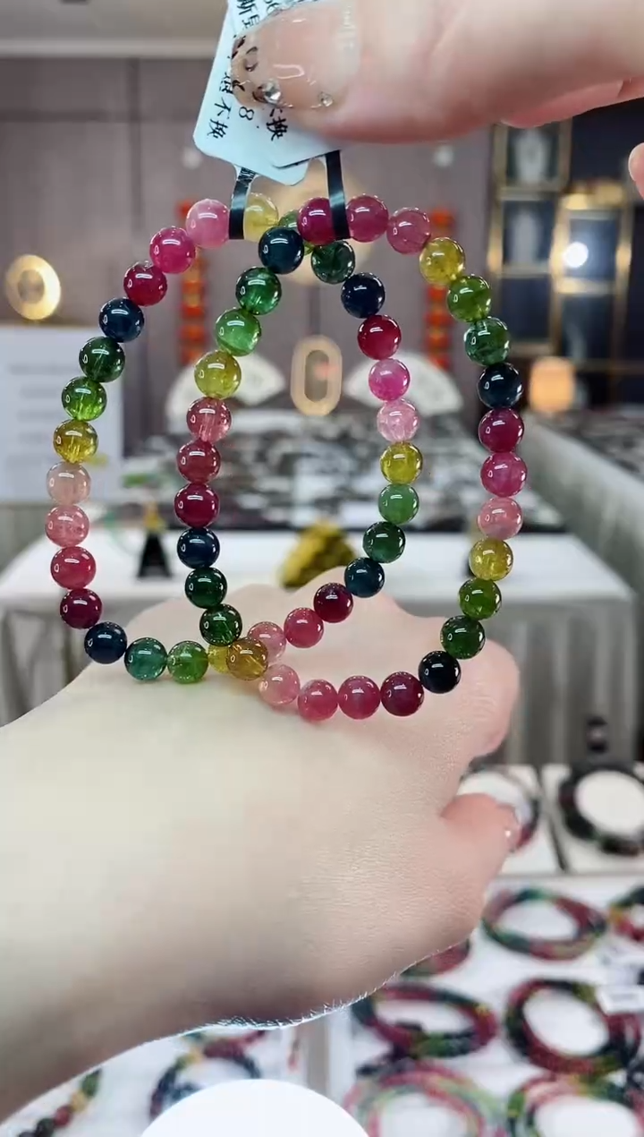 【闪购商品】单圈手串6mm+未镶嵌碧玺dan多样性发货一条