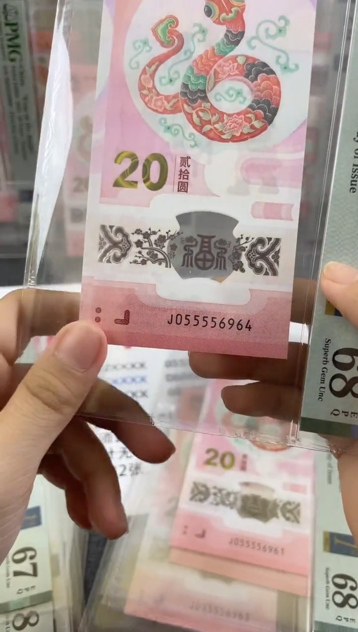 【闪购商品】塑料PMG蛇钞4个5头尾6964