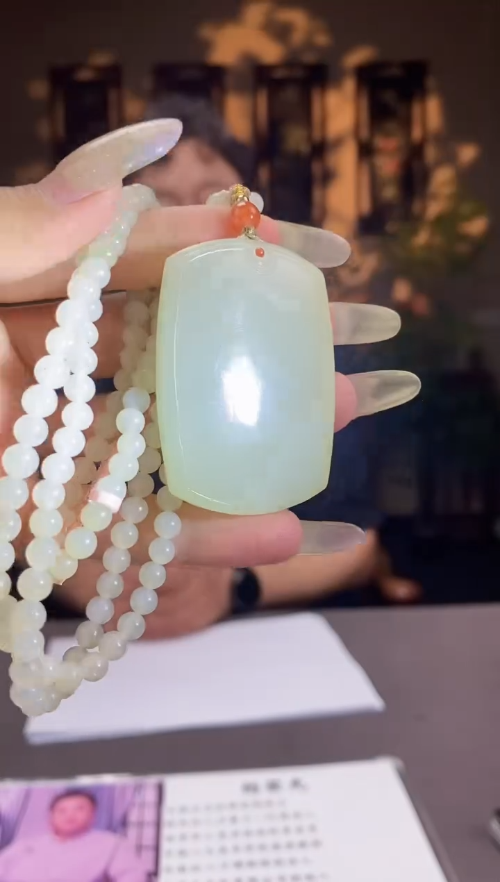 和田玉未镶嵌颈饰C705