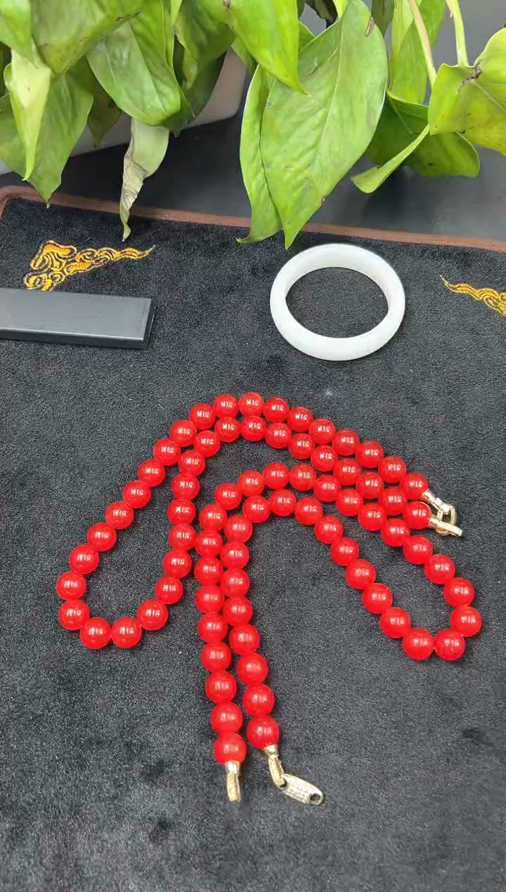 【闪购商品】玛瑙/玉髓颈饰未镶嵌xue胆金莲项链