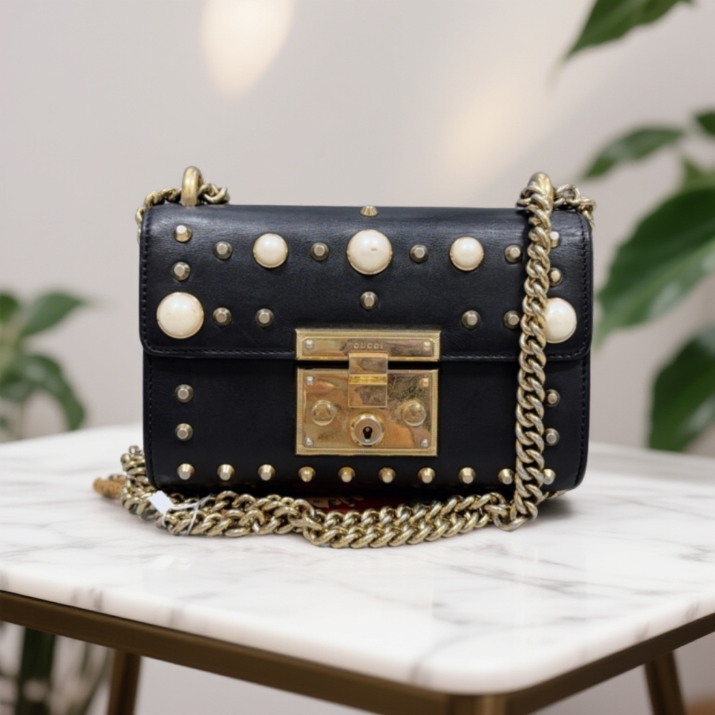 95新 GUCCI/古驰  黑色珍珠月光宝盒 1849 2394 