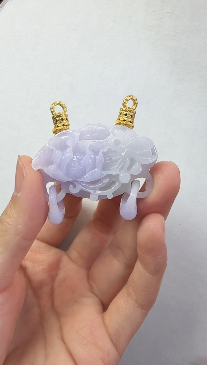 翡翠未镶嵌颈饰国风原创