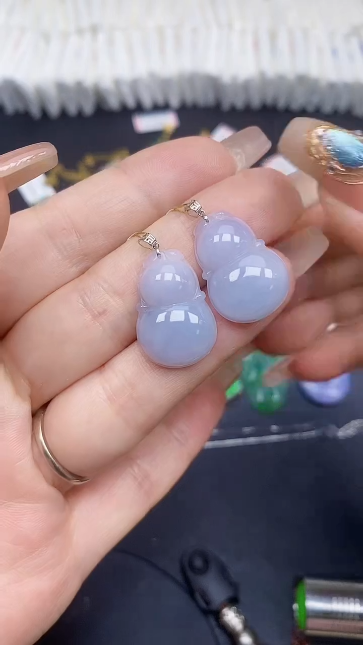 翡翠18K金镶嵌吊坠(不含链)MS193456（多样性发一件）