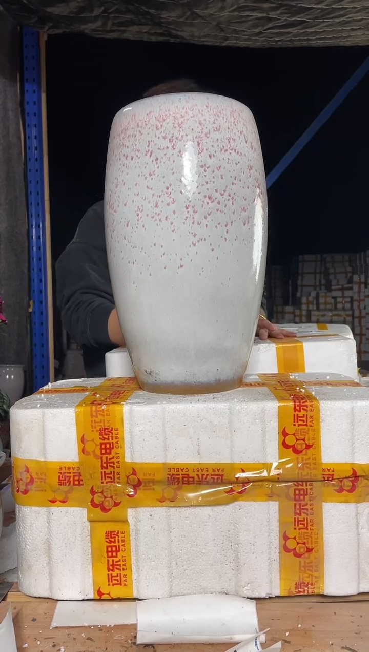 紫砂花盆宜兴紫砂粗陶花盆19*38