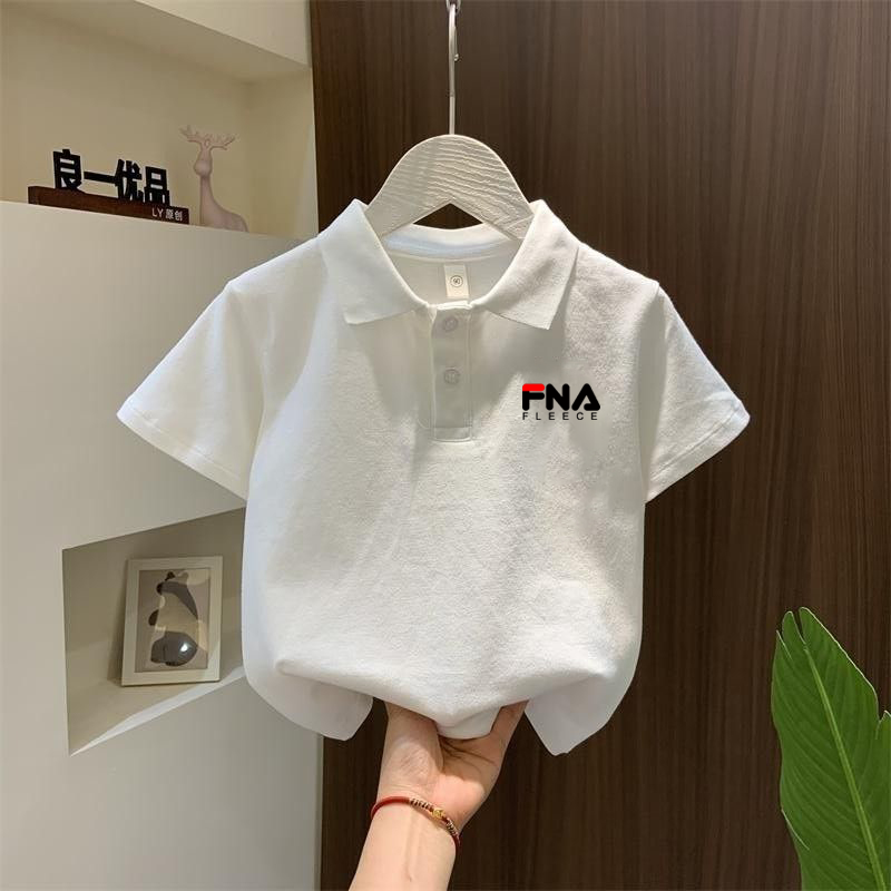 裴乐官新款菲乐儿童纯棉短袖t恤2025年夏季亲子装polo衫