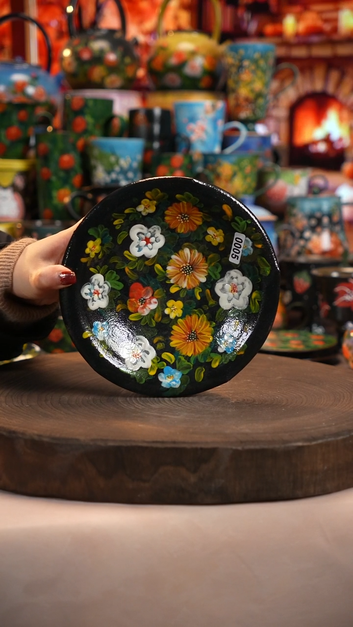 油画  釉下彩   杯子 