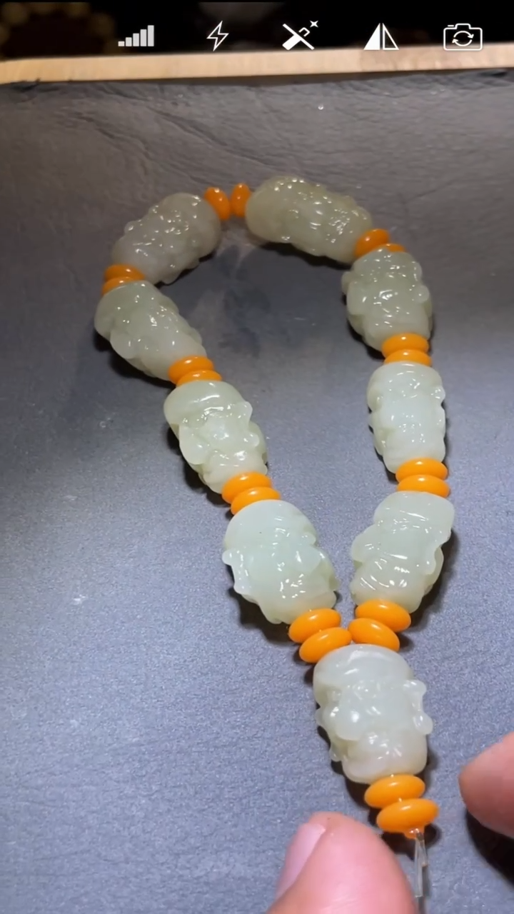 未镶嵌和田玉把件JY 罗汉手持