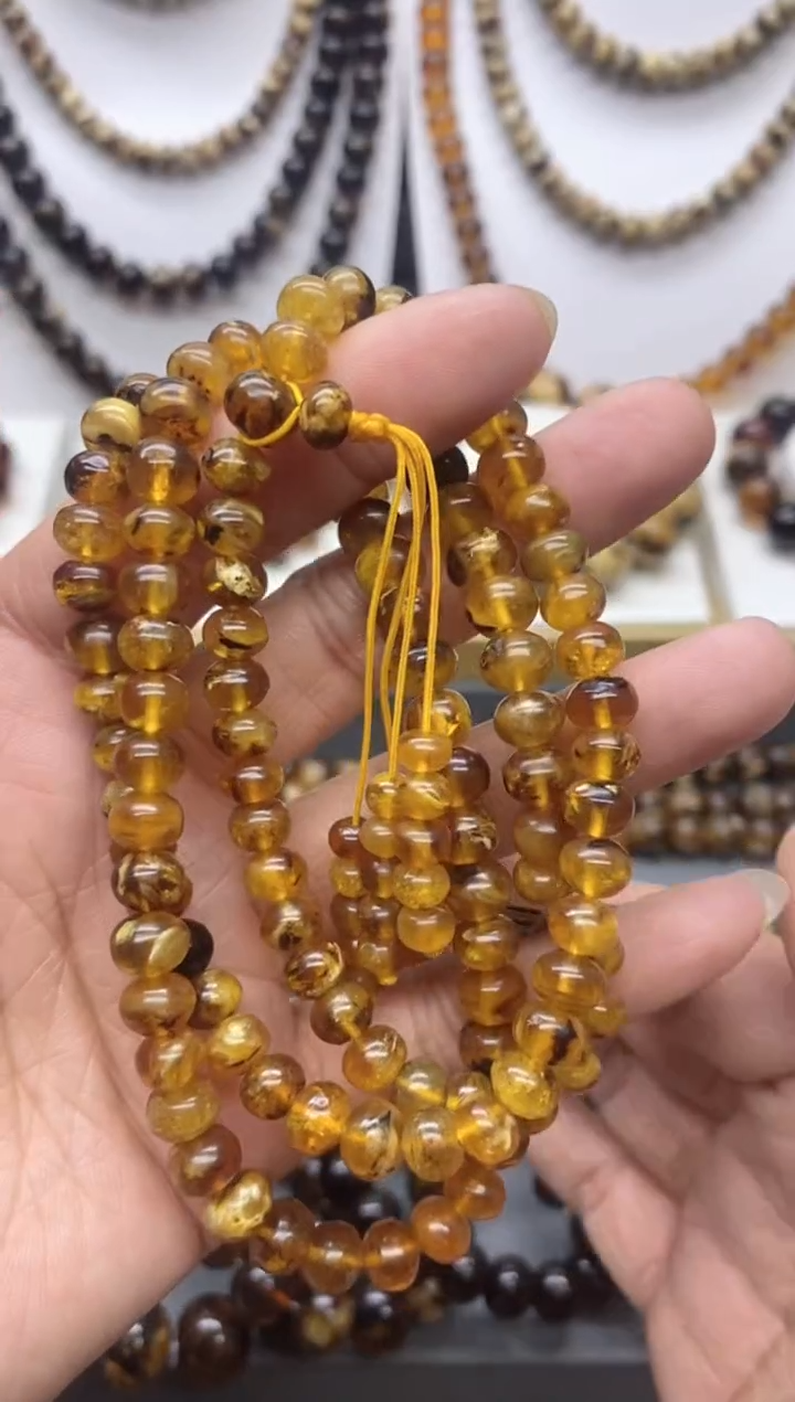 【闪购商品】琥珀颈饰未镶嵌7琥珀